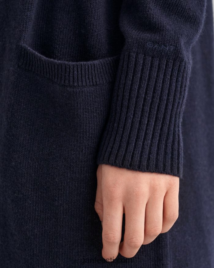 GANT naised õhtusinine pikk villane kardigan NBR64N688