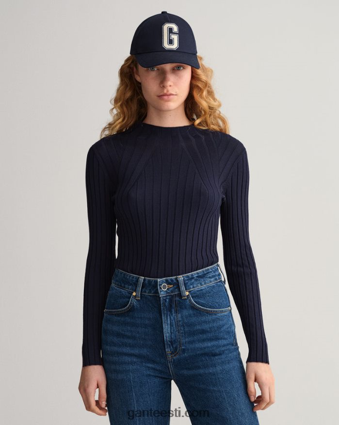 GANT naised õhtusinine soonik kootud topp NBR64N697