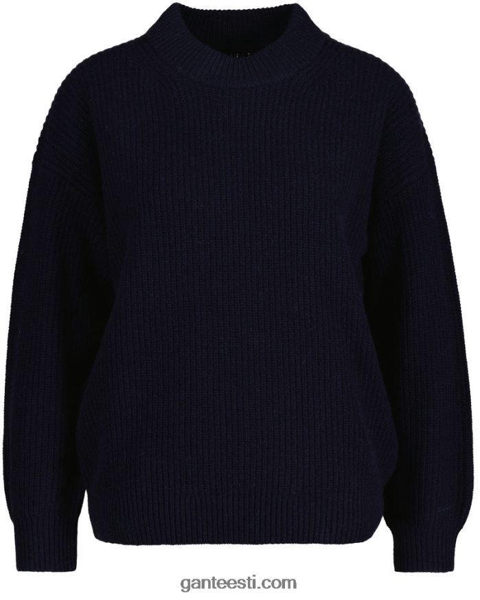 GANT naised õhtusinine villane soonik kaelusega kampsun NBR64N667