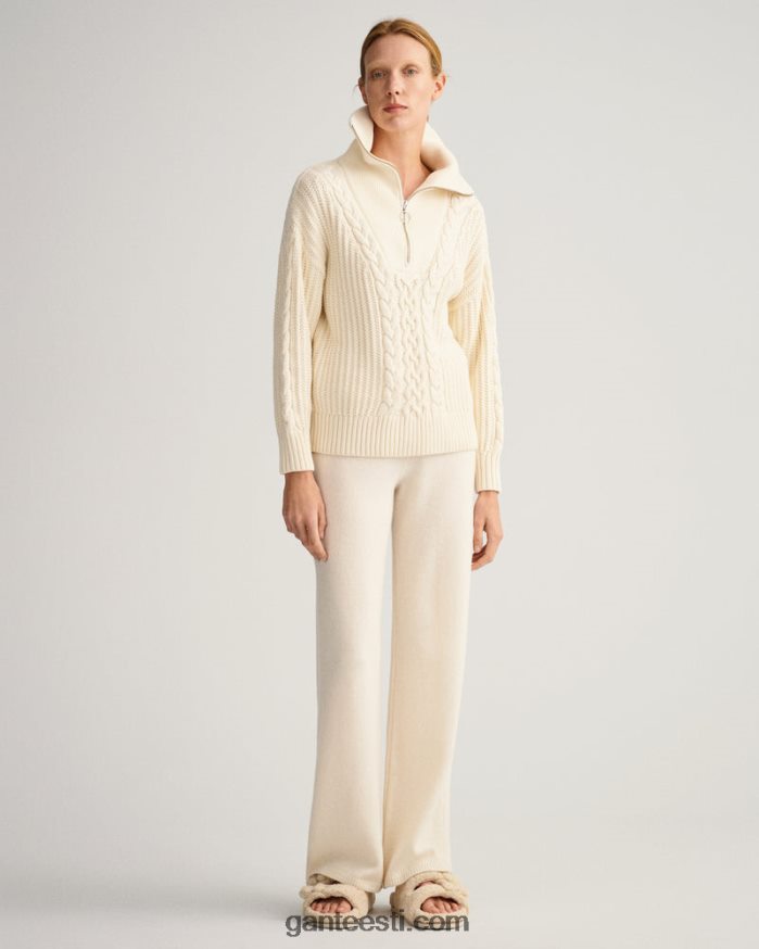 GANT naised kreem kaabel pool lukuga kampsun NBR64N674