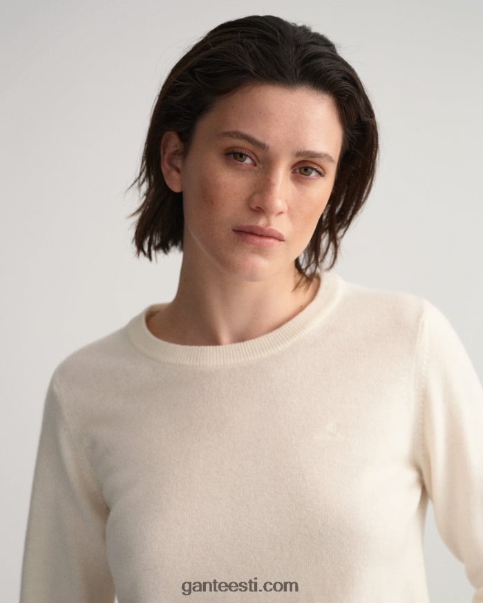 GANT naised kreem ülipeen lambavillast kaelusega kampsun NBR64N694