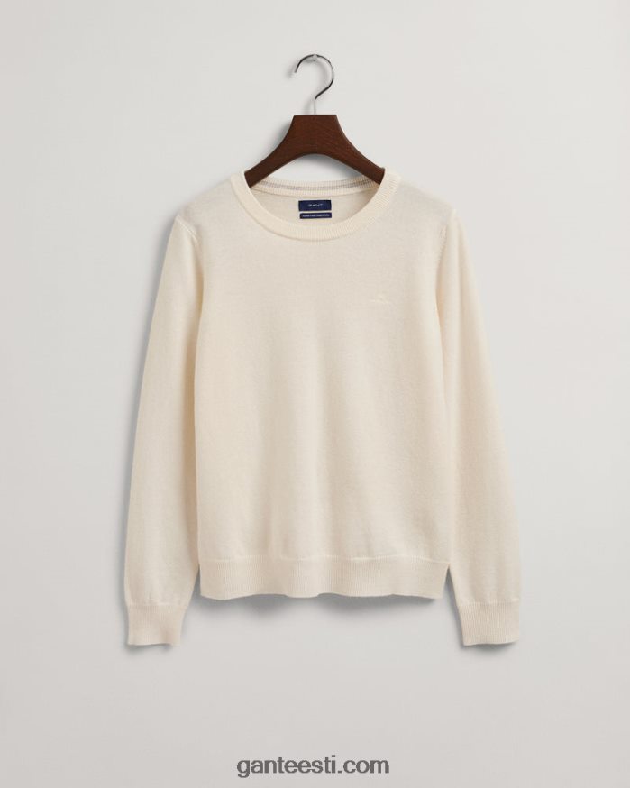 GANT naised kreem ülipeen lambavillast kaelusega kampsun NBR64N694