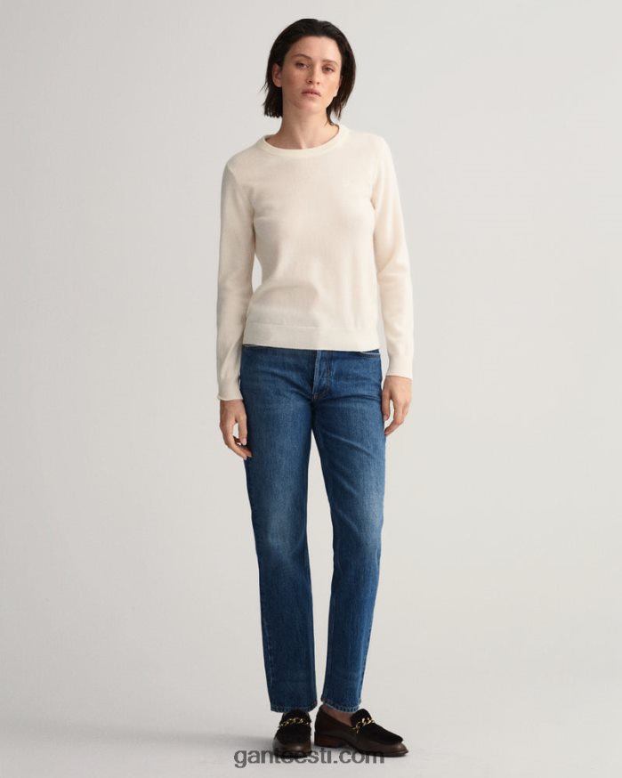 GANT naised kreem ülipeen lambavillast kaelusega kampsun NBR64N694