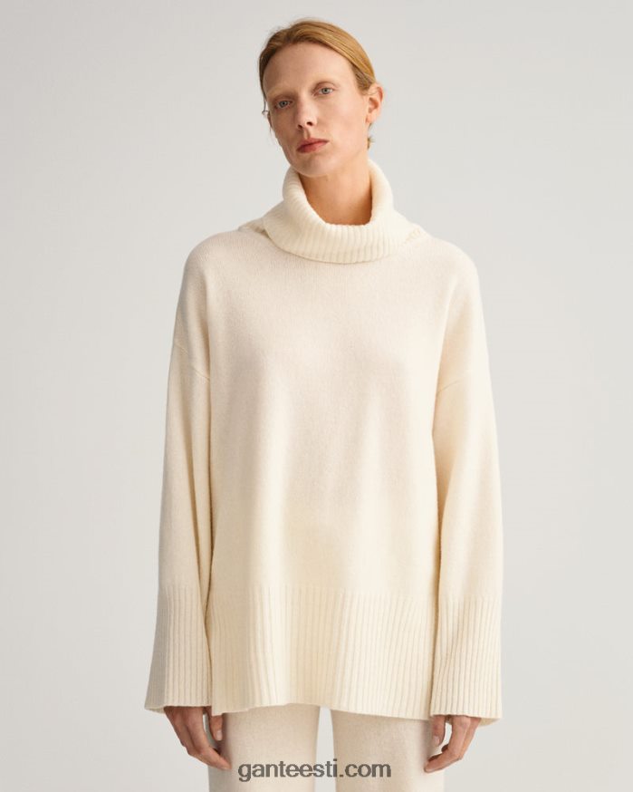 GANT naised kreem lounge rollneck kampsun NBR64N676