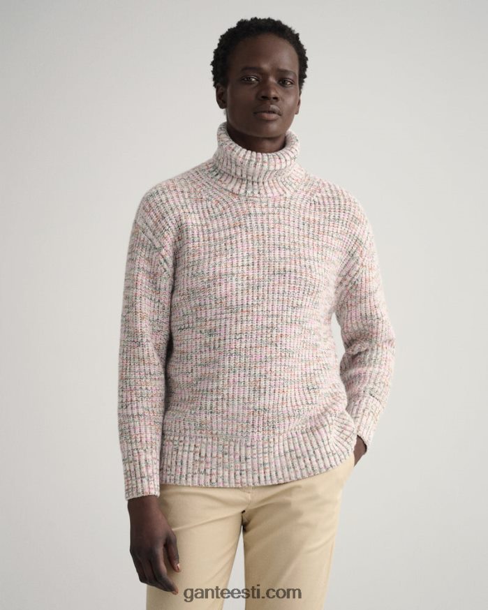 GANT naised kreem mitmevärviline rullkaelusega kampsun NBR64N656