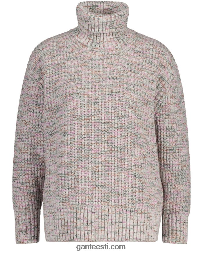 GANT naised kreem mitmevärviline rullkaelusega kampsun NBR64N656