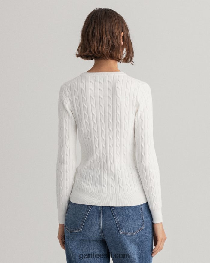 GANT naised munakoor veniv puuvillane kaabel-kaelusega kampsun NBR64N699