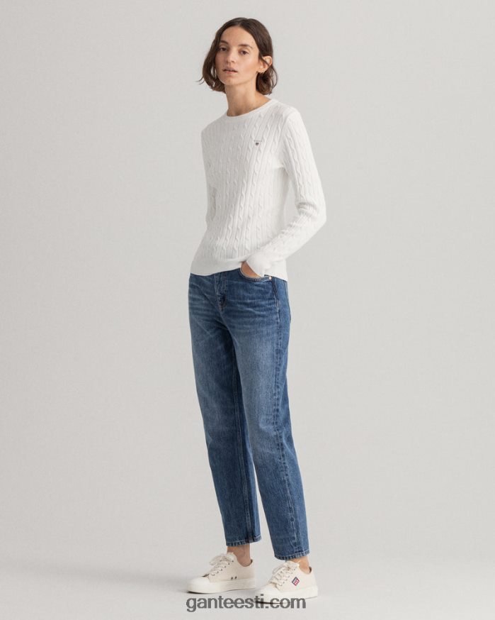 GANT naised munakoor veniv puuvillane kaabel-kaelusega kampsun NBR64N699