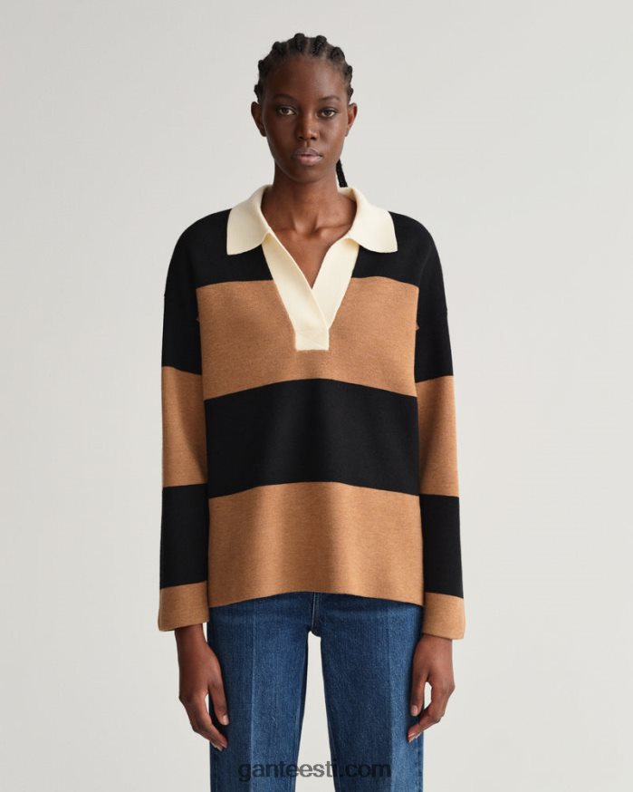 GANT naised röstitud pähkel triibuline raske vaip NBR64N658