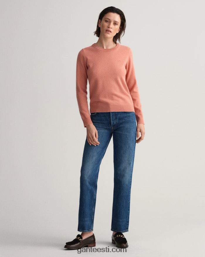 GANT naised terrakota roosa ülipeen lambavillast kaelusega kampsun NBR64N662