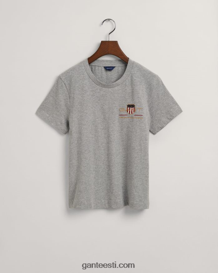 GANT naised hall melanž arhiivikilbi t-särk NBR64N613