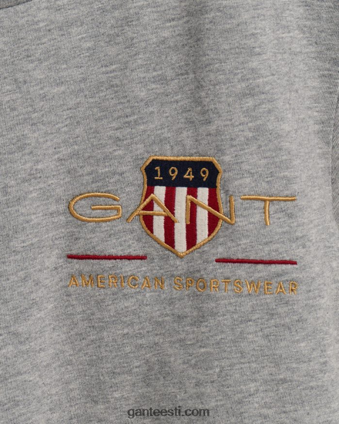 GANT naised hall melanž arhiivikilbi t-särk NBR64N613