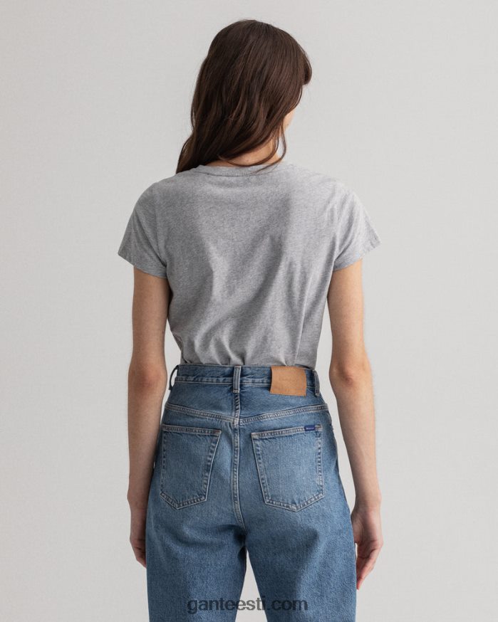 GANT naised hall melanž logoga t-särk NBR64N640