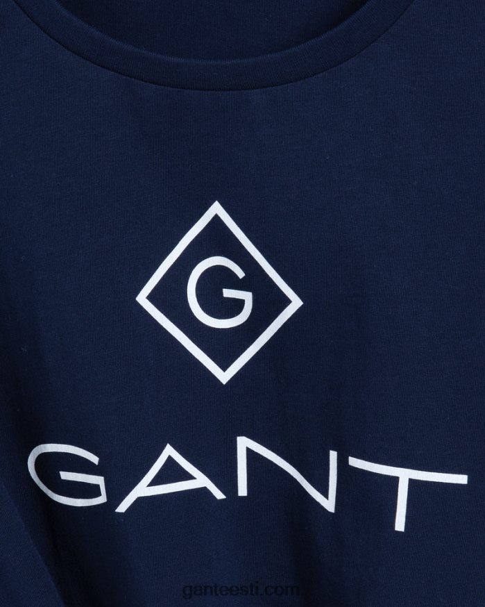 GANT naised õhtusinine logoga t-särk NBR64N621