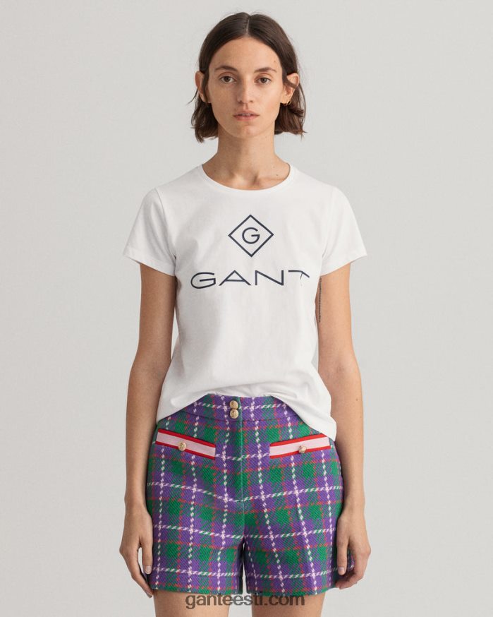 GANT naised valge logoga t-särk NBR64N639