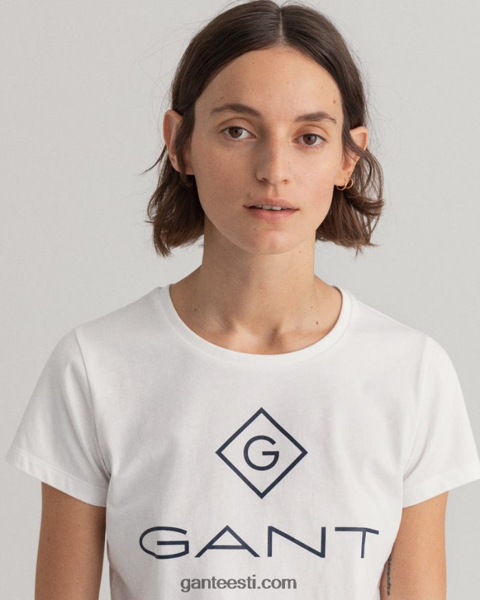 GANT naised valge logoga t-särk NBR64N639