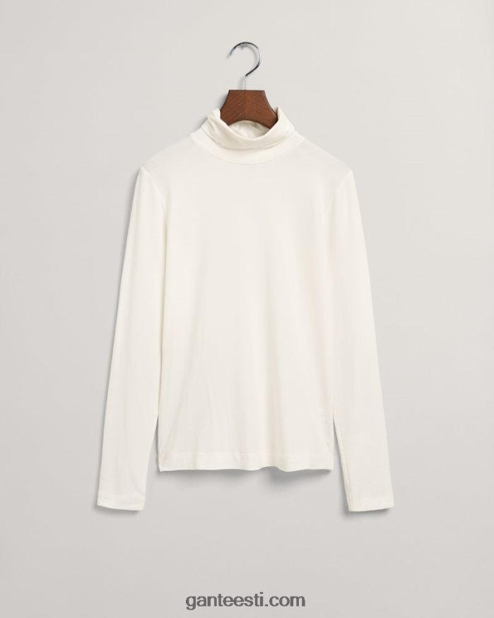 GANT naised valkjas trikoo pikkade varrukatega kaelusega kampsun NBR64N625