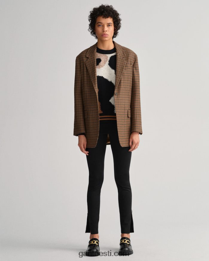 GANT naised eebenipuu must küljel lukuga jersey säärised NBR64N739