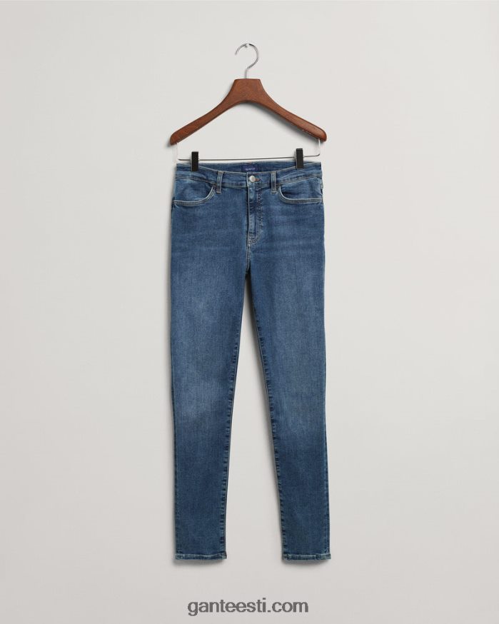 GANT naised kesksinine sisse kantud nella kitsad indigo-reisiteksad NBR64N743