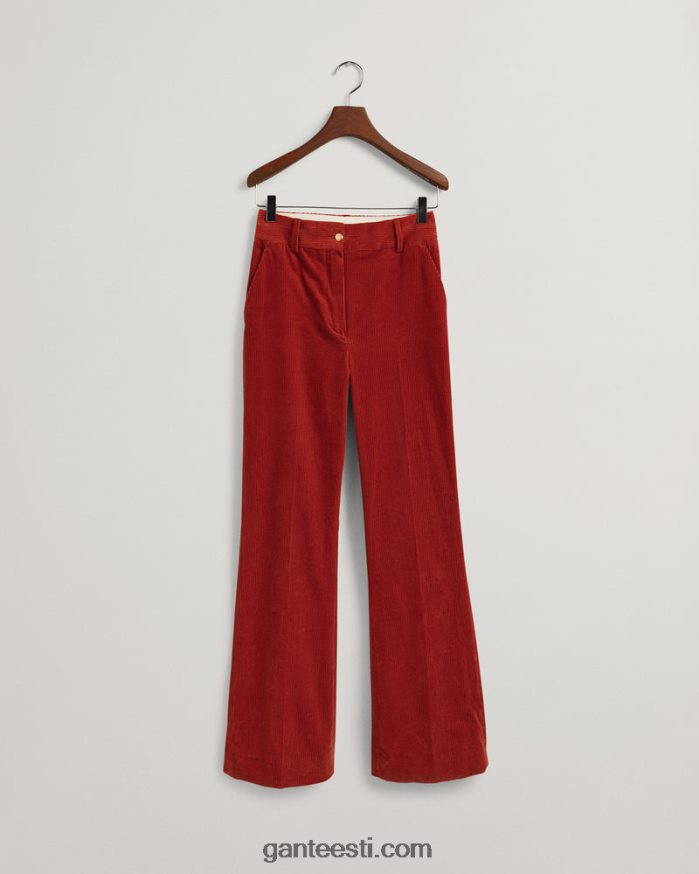 GANT naised tume ooker kõrge vöökohaga velvetist püksid NBR64N738