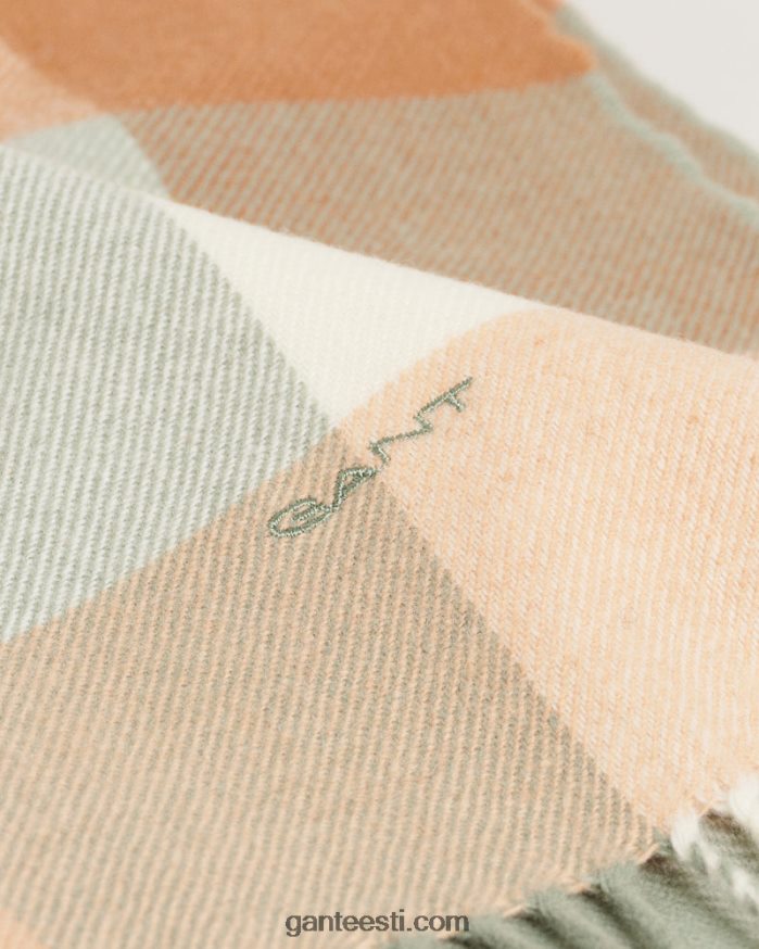 GANT naised eukalüpti roheline mitme kontrolliga sall NBR64N786