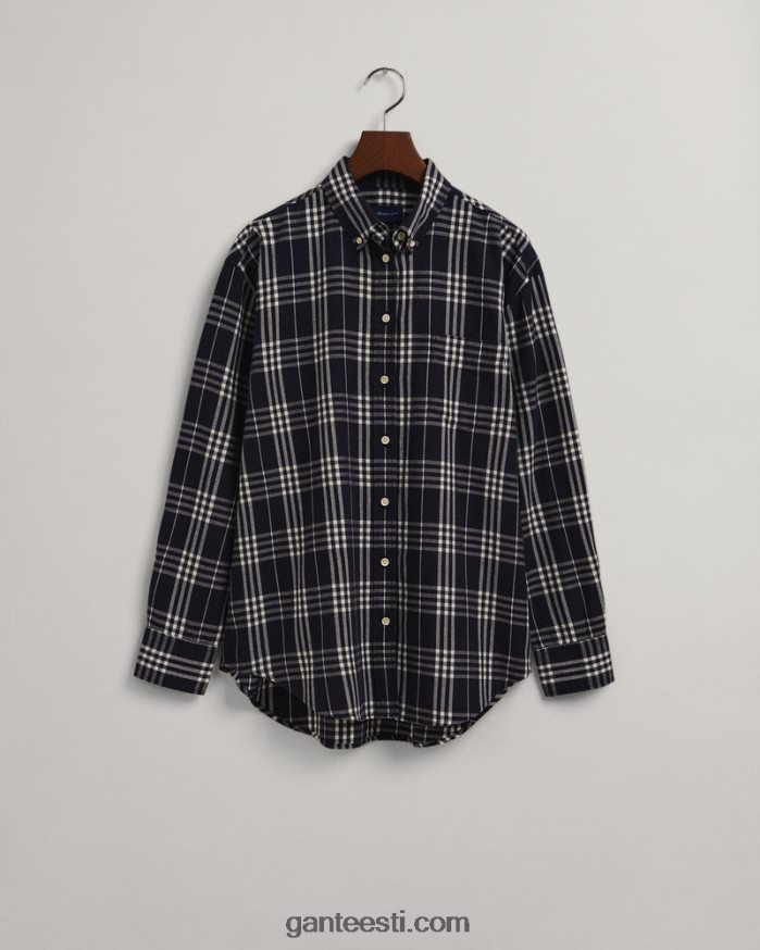 GANT naised õhtusinine lõdvestunud istuvusega flanellsärk NBR64N581