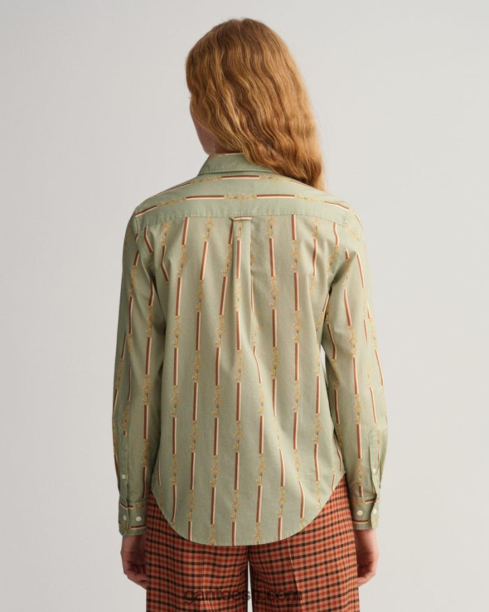 GANT naised portselanroheline tavalise sobivusega ameerika luksuslik puuvillane voile särk NBR64N583