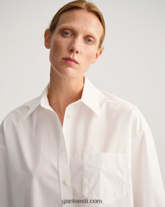 GANT naised valge ülisuur särk NBR64N598