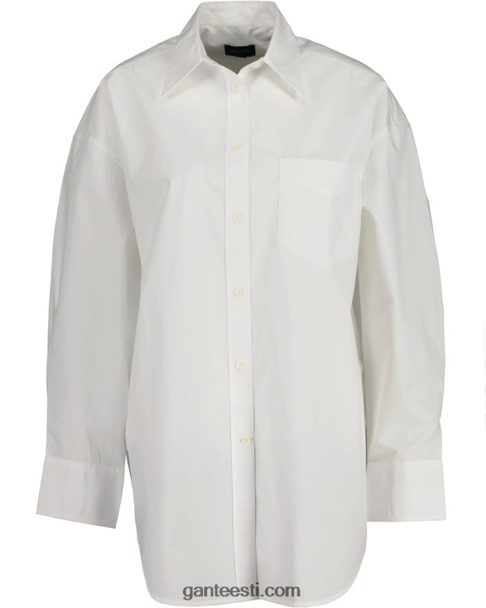 GANT naised valge ülisuur särk NBR64N598