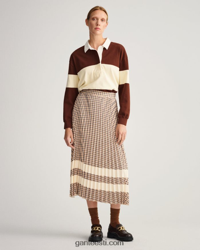 GANT naised iirisbeež check plisseeritud seelik NBR64N651