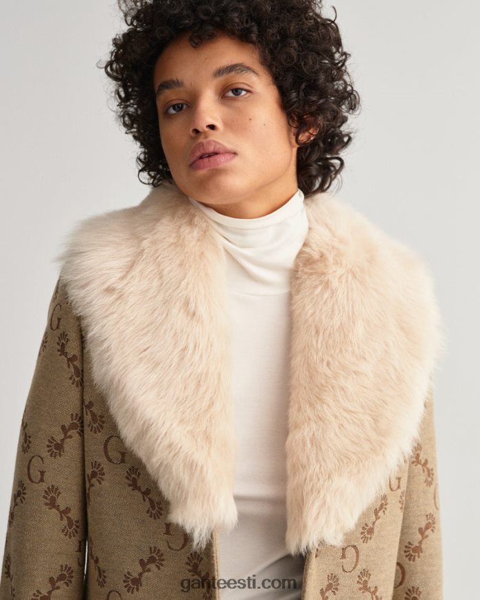 GANT naised iirisbeež g monogramm žakaarmantel NBR64N758