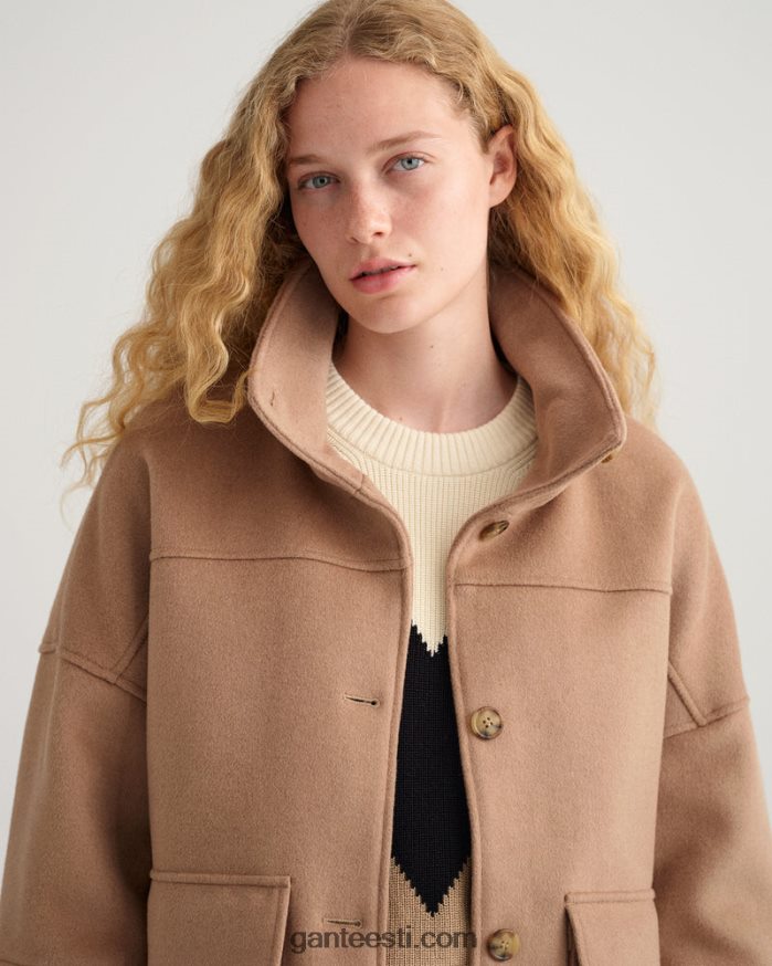 GANT naised soe khaki villasegu kärbitud jope NBR64N755