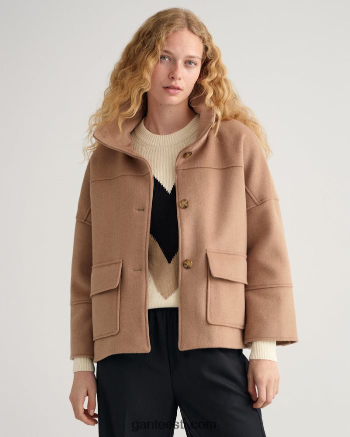 GANT naised soe khaki villasegu kärbitud jope NBR64N755