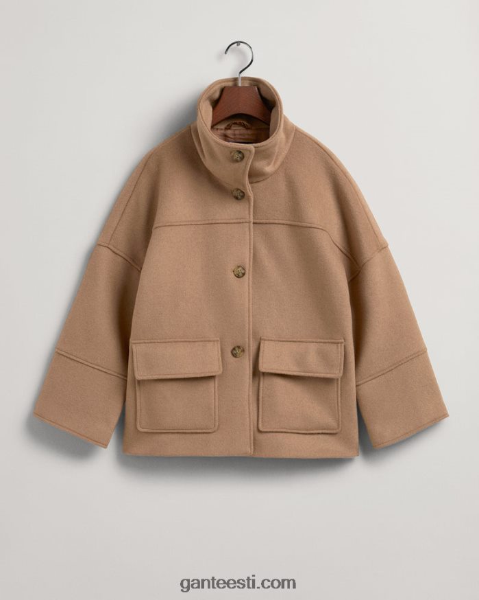 GANT naised soe khaki villasegu kärbitud jope NBR64N755