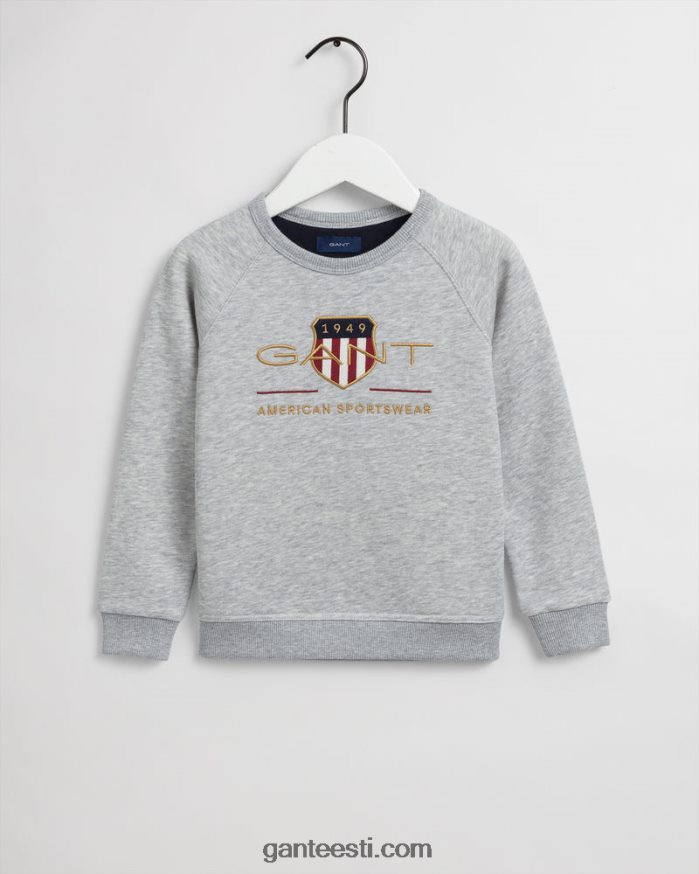 GANT noorus helehall melanž lastearhiiv shield crew kaelaga dressipluus NBR64N862