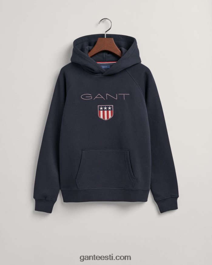 GANT noorus õhtusinine teismeliste kilbiga kapuuts NBR64N841