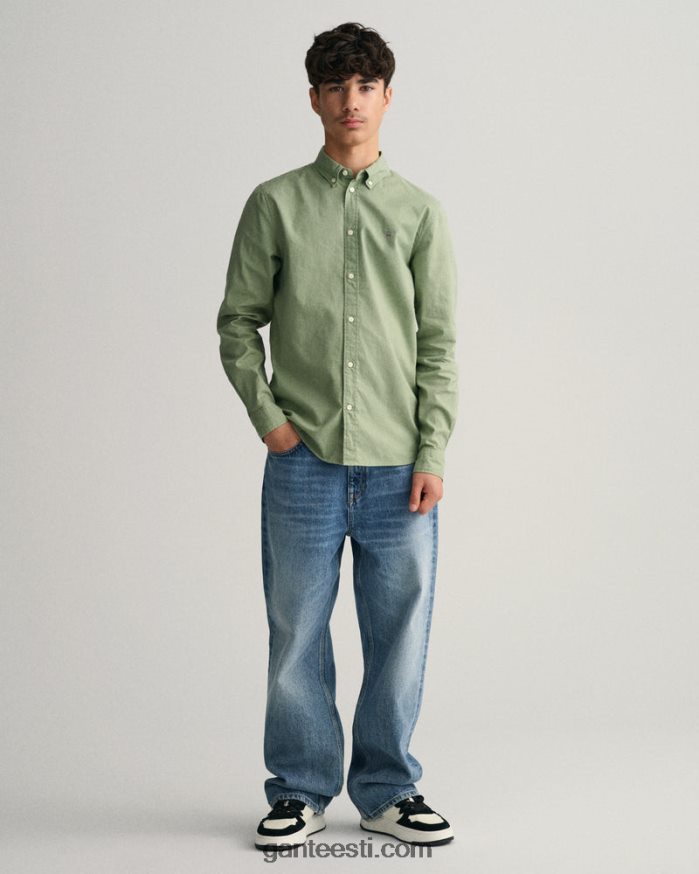 GANT noorus eukalüpti roheline teismeliste poiste puuvillane toimse särk NBR64N833