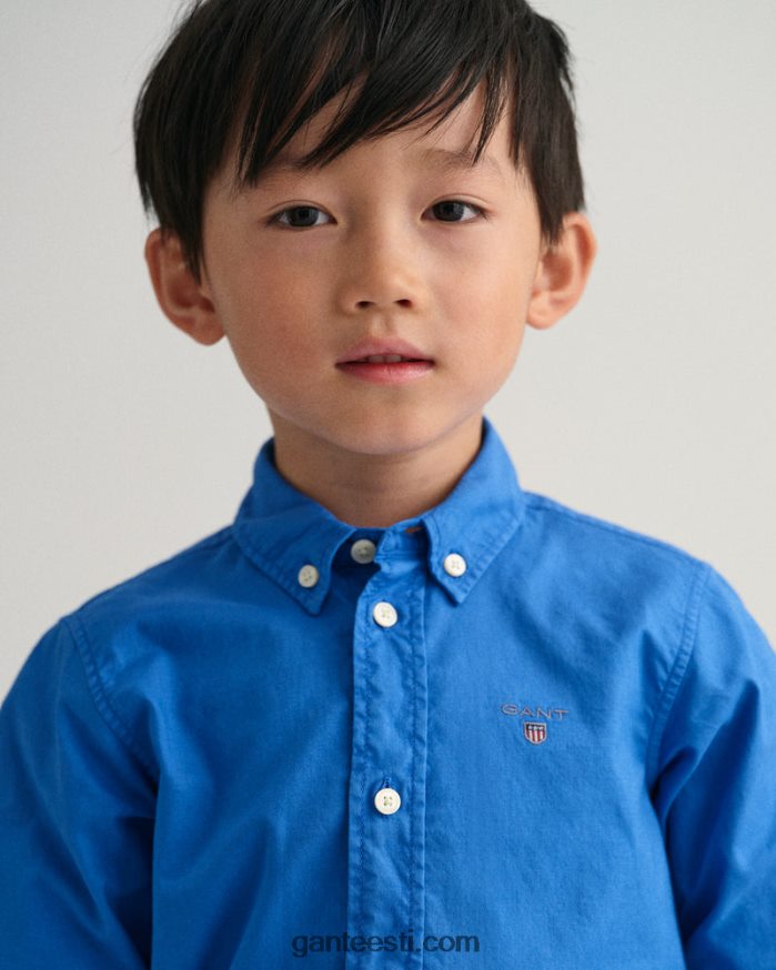 GANT noorus palee sinine poiste puuvillane toimse särk NBR64N835