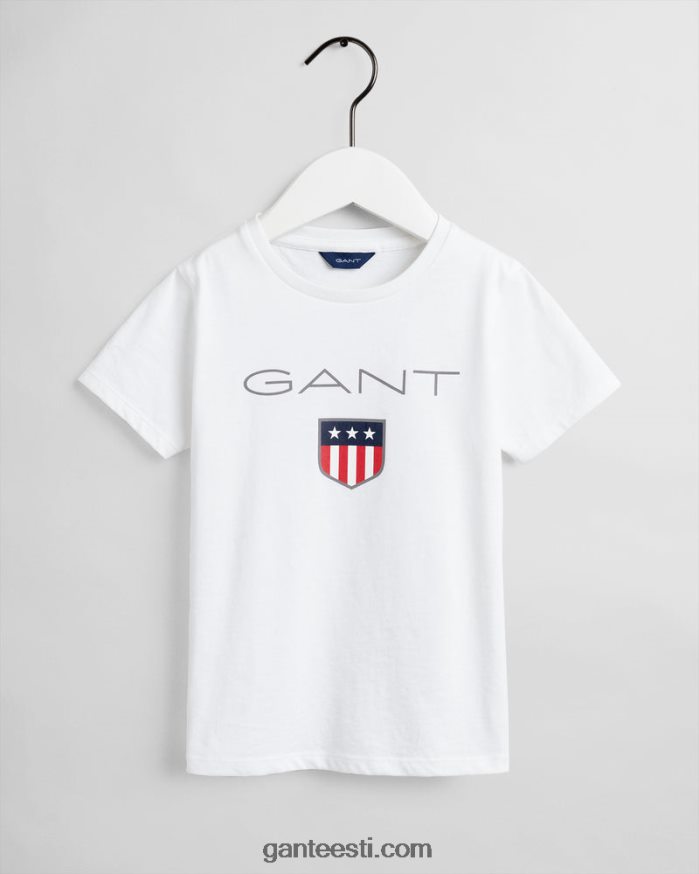 GANT noorus valge laste kilp T-särk NBR64N799