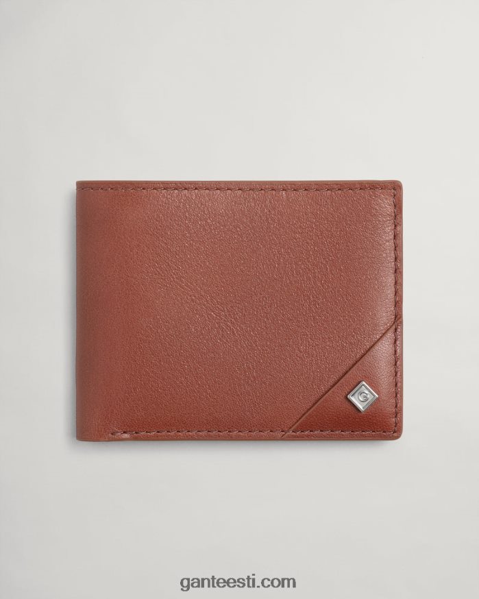 GANT mehed savipruun nahast rahakott NBR64N456