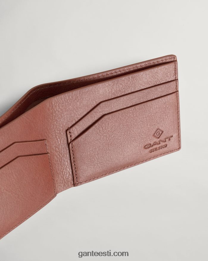 GANT mehed savipruun nahast rahakott NBR64N456