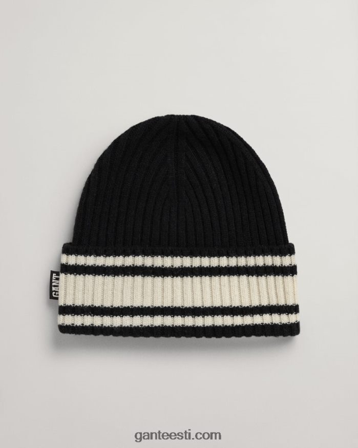 GANT mehed eebenipuu must triibuline villane kollegiaalne nokamüts NBR64N485