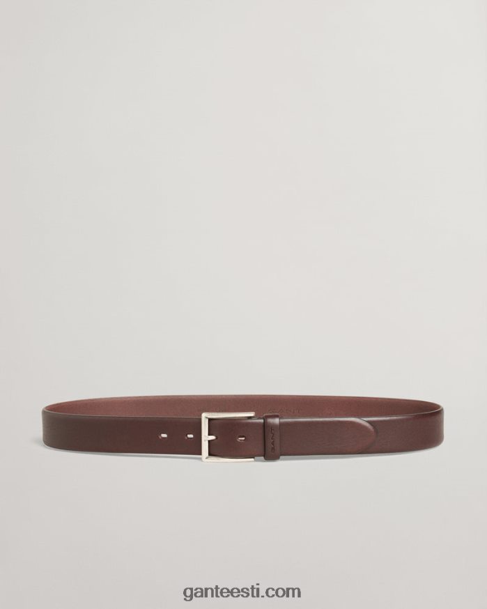 GANT mehed tumepruun klassikaline nahast vöö NBR64N451